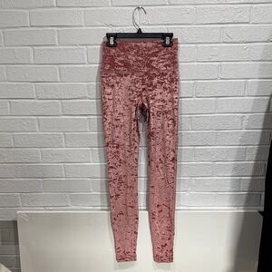 Lululemon Pink Velvet Leggings